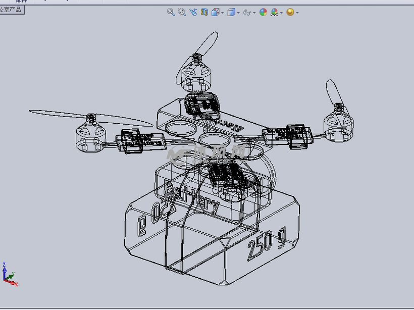 砝碼運輸的無人機設計模型